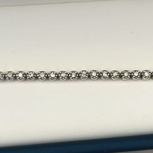 Paris Jewelers-7″ Classic Petite Tennis Bracelet With .50 Carat TW Of Diamonds - Picture 2 of 5